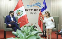 Boric and Boluarte met at a time when Chile and Peru celebrated 202 years of bilateral ties