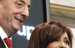 Pte. Nestor Kirchner and his wife Senator Cristina Fernadez