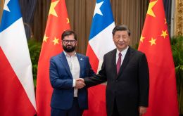 Beijing and Santiago will celebrate 55 years of diplomatic ties next year