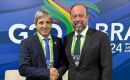 Caputo (L) and Silveira met on the sidelines of the G20 Summit in Rio