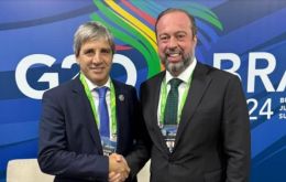 Caputo (L) and Silveira met on the sidelines of the G20 Summit in Rio