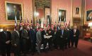 Chief Minister Picardo and Falklands MLA Roger Spink among the OTs representatives at the JMC with Overseas Territories Minister Stephen Doughty MP   