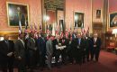 Chief Minister Picardo and Falklands MLA Roger Spink among the OTs representatives at the JMC with Overseas Territories Minister Stephen Doughty MP   