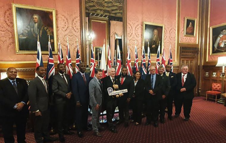 Chief Minister Picardo and Falklands MLA Roger Spink among the OTs representatives at the JMC with Overseas Territories Minister Stephen Doughty MP   