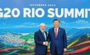 Lula da Silva meets with Xi Jinping during the G20 meeting in Rio