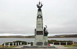  The Memorial to the naval Battle of the Falklands in Stanley