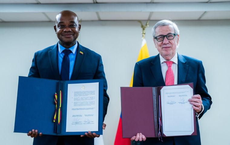 Van Klaveren and Murillo also reviewed the results of the recent Cartagena +40 ministerial meeting 