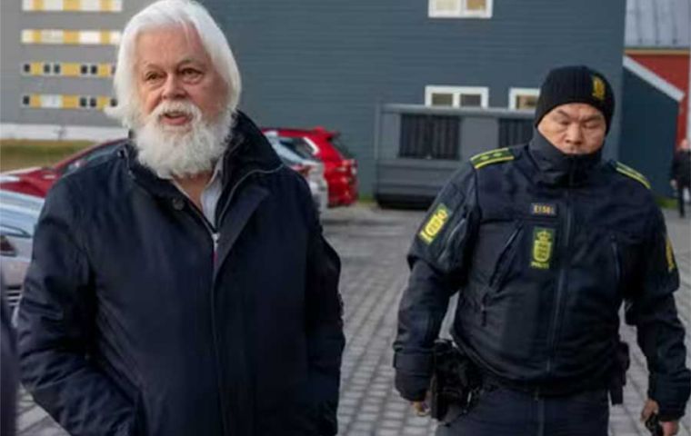 Paul Watson was detained in Nuuk, Greenland last July but the Danish Justice Department rejected the Tokyo extradition request.