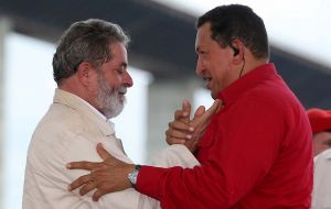 Pte. Lula da Silva and Pte. Hugo Chavez