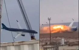 The aircraft went down near Aktau, a Caspian Sea port in western Kazakhstan