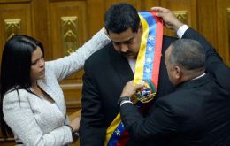 “I swear that this new presidential term will be the term of peace,” Maduro stressed