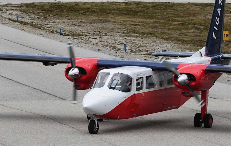 Islanders have been particularly successful in the Falkland Islands with the local airline FIGAS since 1948  and as fisheries marine patrol.  