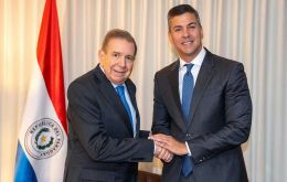 Peña and González Urrutia (L) are in Washington DC to attend Donald Trump's inauguration