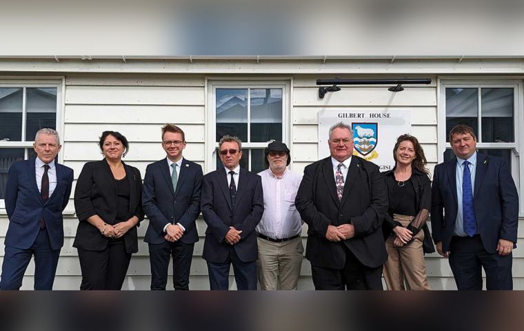  The eight members of the Legislative Assembly at Gilbert House 