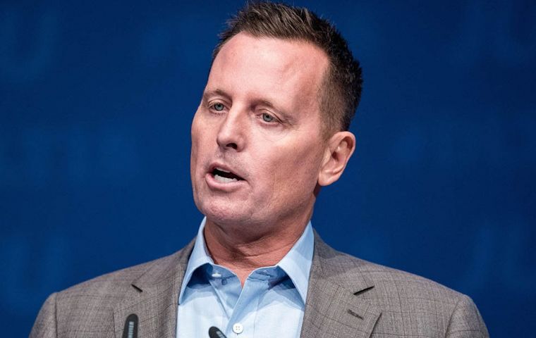 The exact purpose of Grenell's trip is yet to be disclosed but he was meeting with Maduro Friday