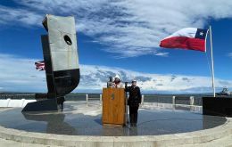 The Parliamentary Under-Secretary of State for Latin America and Caribbean, during her recent visit to Punta Arenas to honor Chilean mariners 