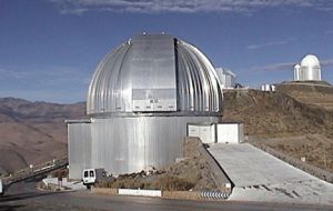Telescope La Silla in the Atacama Desert.