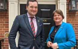 FOTBOT CEO Philip Smith and former First Minister of Northern Ireland, Baroness Foster of Aghadrumsee. she is a House of Lords Parliamentary Adviser to FOTBOT.