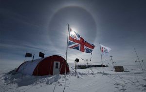 An example of an Antarctic field camp. Credit: BAS