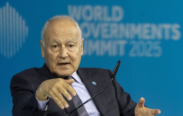 Displacing Palestinians from the Gaza Strip is “unacceptable,” Ahmed Abul Gheit said 