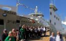 The Hadassa Bay when it was launched in Galicia; an Open Day to celebrate Falklands dynamic industry  