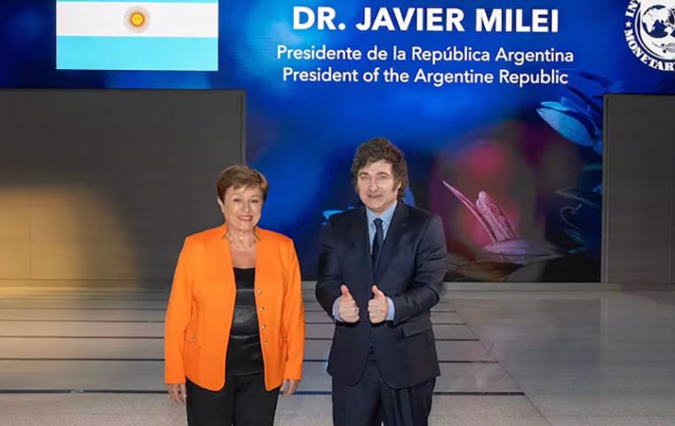 The IMF told Milei it was concerned about certain policies undertaken by the Argentine government