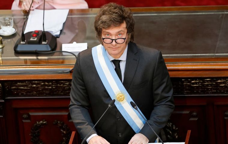 The Argentine President is to open the new Legislature with his popularity waning after the $LIBRA cryptofiasco and the controversial appointment of Supreme Court Justices