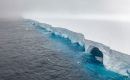 The large ice mass could break up into smaller pieces, which would affect fishing operations in the area