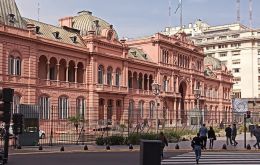 Even the Casa Rosada was hit by the power outage 