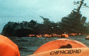Cruiser “General Belgrano” on May 2, 1982