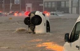 The 220 mm of water was the harshest rain Bahía Blanca has ever faced