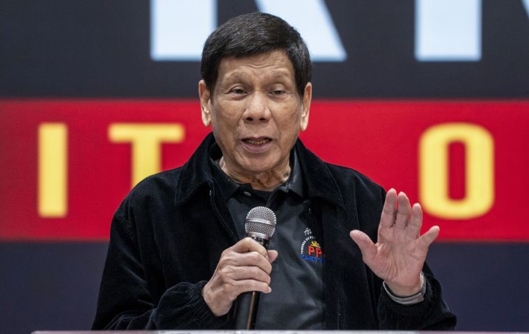 Duterte was famous for his violent crackdown on drug trafficking