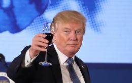 Trump claimed that tariffs on European products “will be great for the wine and champagne businesses in the US”