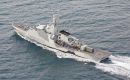 HMS FORTH at sea, Falkland Islands. Photography by crew onboard Royal Air Force A400M, British Forces South Atlantic Islands.