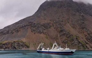 The Sil at King Edward Point. Credit: George Gittens, Workboat Services