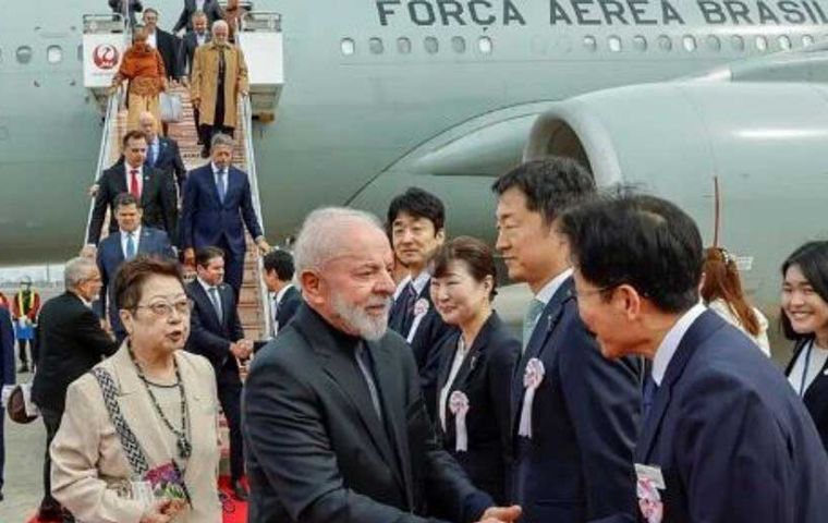 It is Lula's fifth trip to Japan as President of Brazil, including his two previous terms in office 