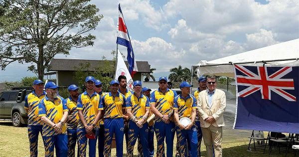 Falklands’ cricket team returns to Costa Rica after 14 years with an excellent performance