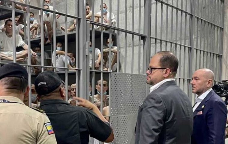 The Cecot is said to house some 15,000 inmates and has also been opened to US deportees 