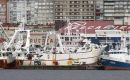 Some of the Falklands vessels moored in Galicia. (Pic file)