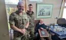 Commemorations began with a visit to Mr. William May, one of the last surviving members of the Falkland Islands Defence Force