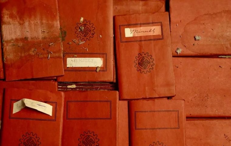The boxes were found in the basement, where non-digitized documentation is stored