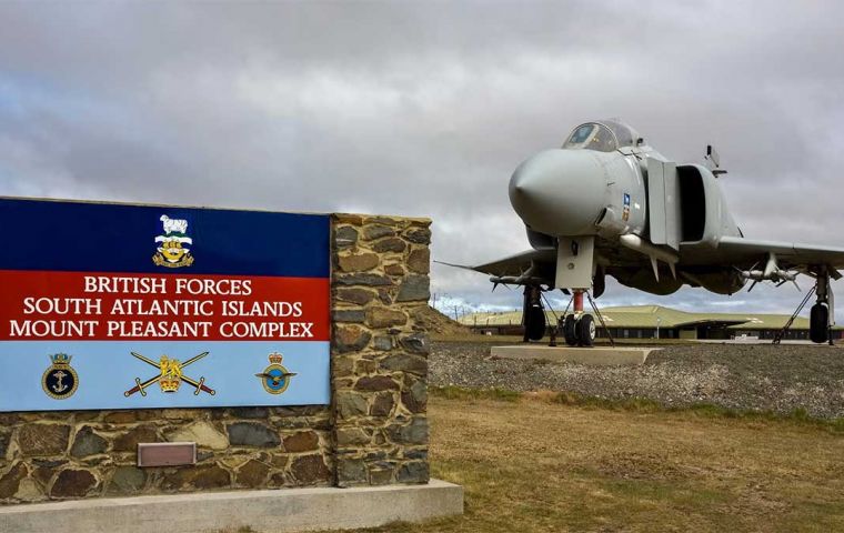 Mount Pleasant Complex also facilitates civilian flights arriving at the Falkland Islands 