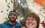 Eimear Smith and Mark McLeod recently completed their courses to be able to provide climbing instruction to the community. 