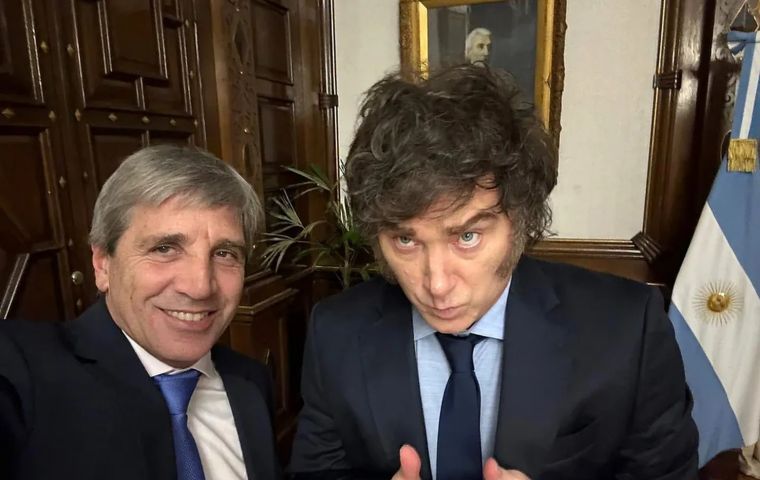 Milei said Caputo was the best Economy Minister in history