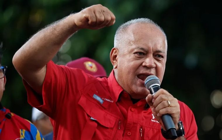 Cabello ordered all flights from Colombia suspended, citing the terrorists were entering as tourists
