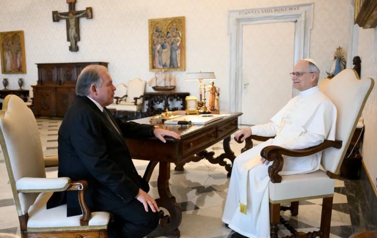 Pope Leo XIV “said he wanted to come” to Argentina, Werthein explained
