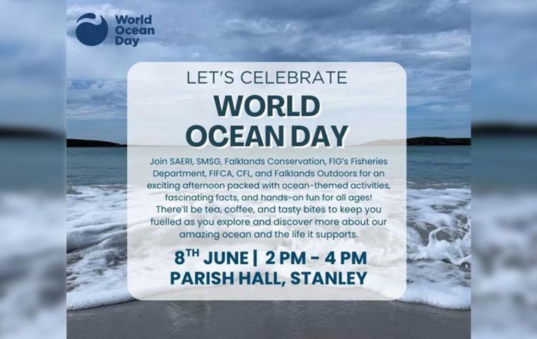  The invitation to celebrate World Ocean Day in the Falklands