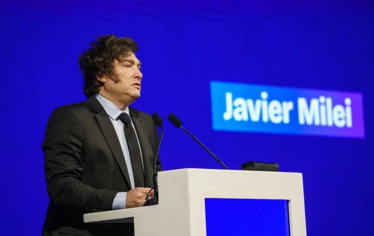 “Argentina is very cheap and it will go up like a diver's fart,” assured Milei