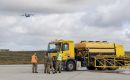 The Airfield Snow Clearance Vehicle (ASCV) units operate the ancillary equipment to push, brush and blow the snow away and the Liquid Airfield De-Icer Sprayer (LADS)