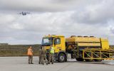 The Airfield Snow Clearance Vehicle (ASCV) units operate the ancillary equipment to push, brush and blow the snow away and the Liquid Airfield De-Icer Sprayer (LADS)